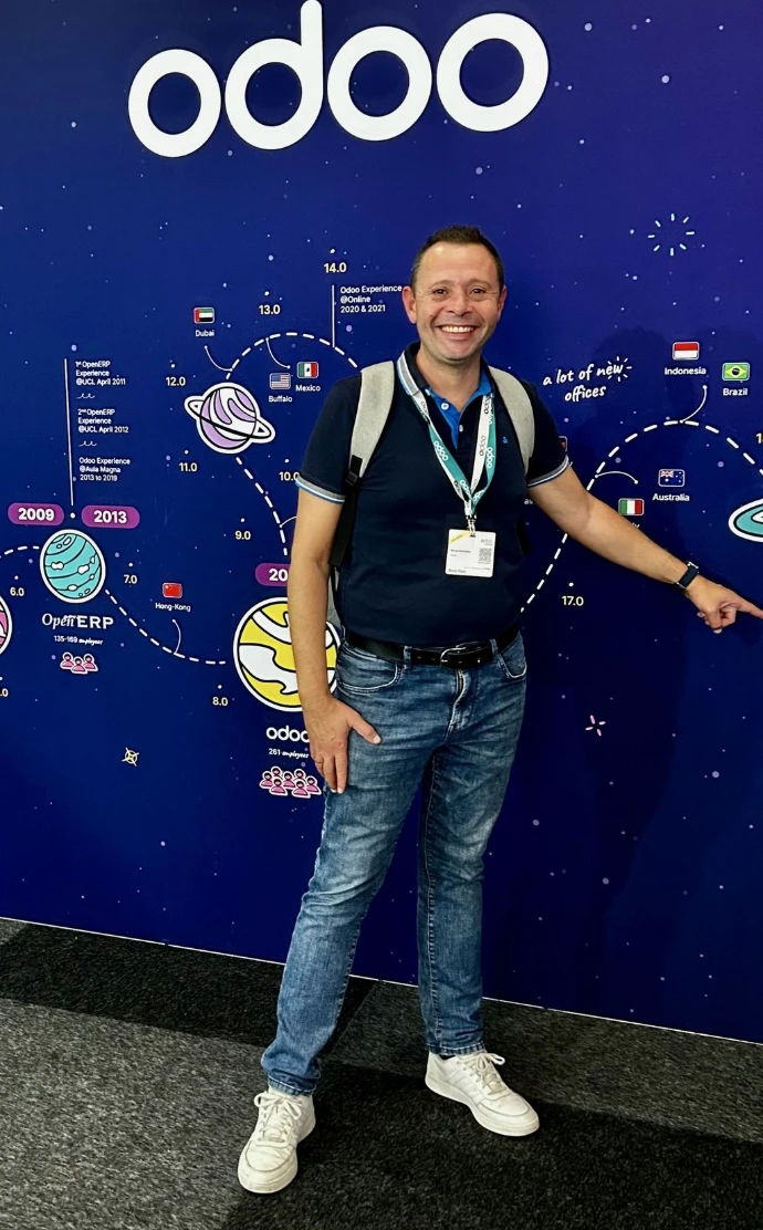 Neves Parrottino, Gründer von Alineas und Odoo-Experte für Prozess-Digitalisierung in Südtirol.